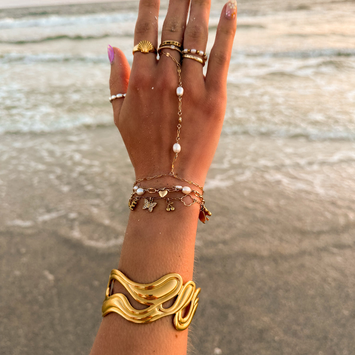 WAVE | Bangle - Gold – kokonutofficial